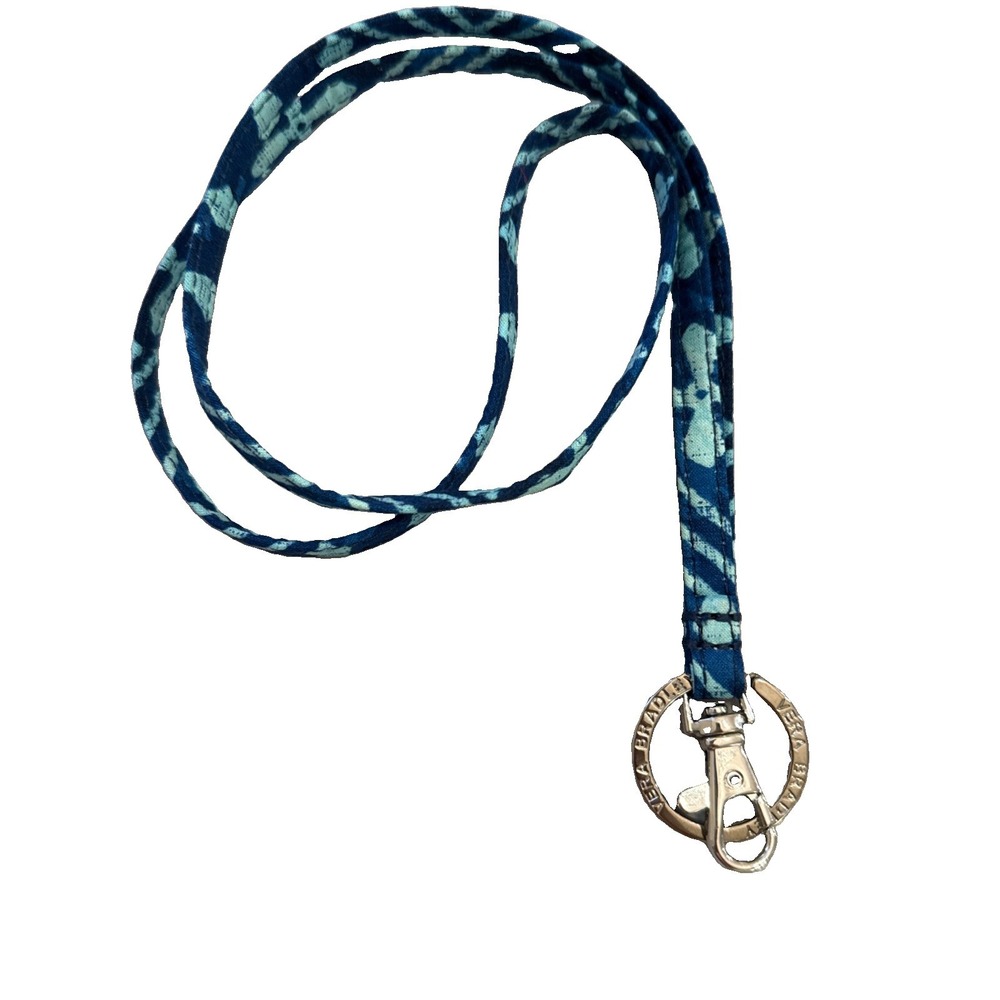 Vera Bradley Breakaway Lanyard Blue Ikat Island NWOT Teacher Medical